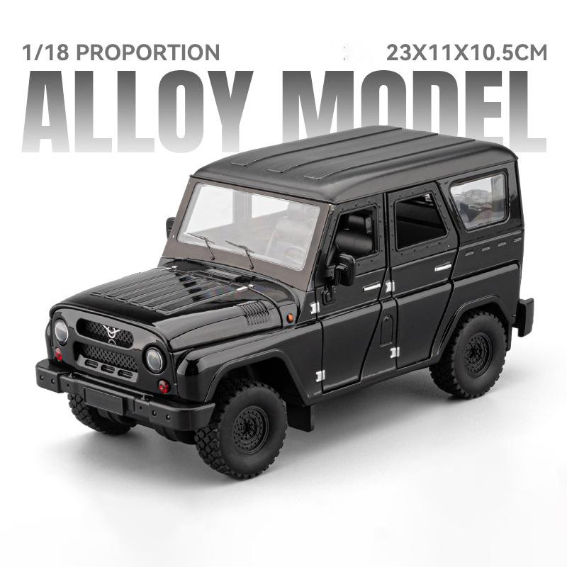 1/18 UAZ Hunter SUV Alloy Car Diecasts & Toy Vehicles Metal Toy Car Model Sound and Light Collection Kids Toy