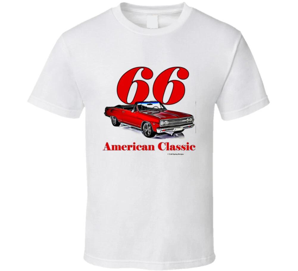 66chevelle American Classic Musclecar Vintage Gift T Shirt L