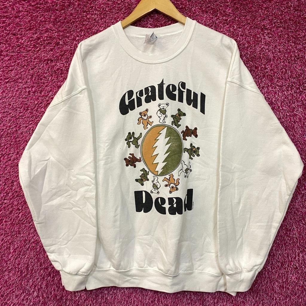 Sudadera con cuello redondo psicodélica de los Osos Bailarines de Grateful Dead