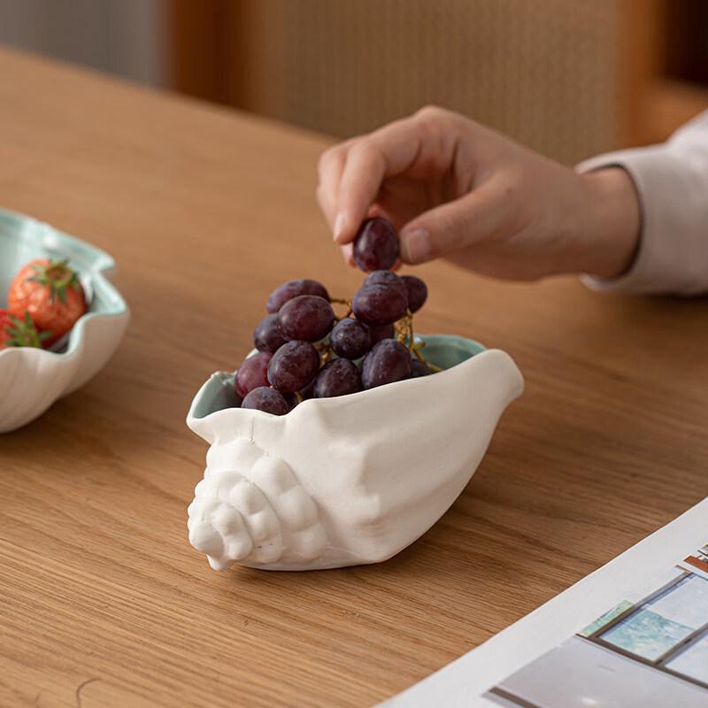 COMATE Ceramic Shell Serving Dish