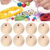 5 Bag Wood Beads Round Necklace HandMade Accessories 22mm/25mm/30mm