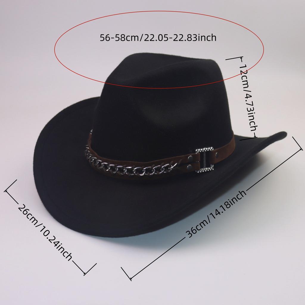 Ethnic topper hat Western cowboy new hat cowboy hat felt hat jazz hat big brim casual Panama
