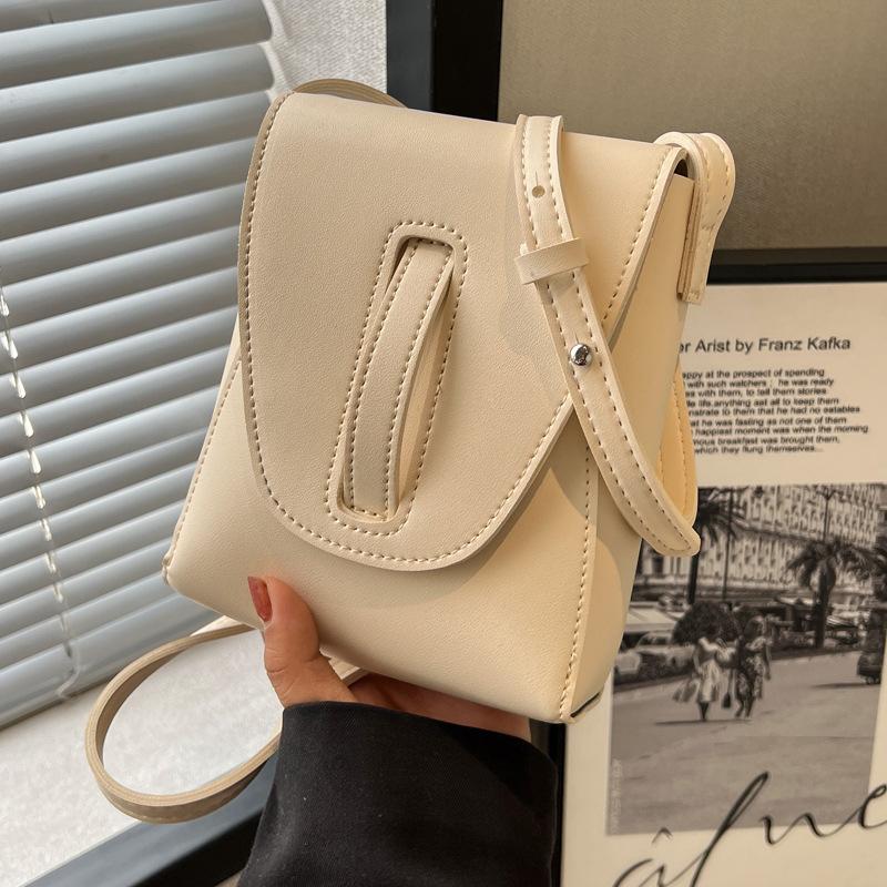 Korean Style Fashion Mini Pu Leather One Shoulder Pack Summer New Simple Solid Color Women Crossbody Bags For Phone