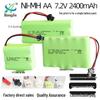 7.2V 2400mAh Ni-MH Rechargeable AA Battery Pack for Remote Control Toys