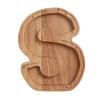 Wooden Piggy Bank with Clear Window, A-Z Letter Coin Cash Container for Kids Adults, Unbreakable Money Saving Box Decoration