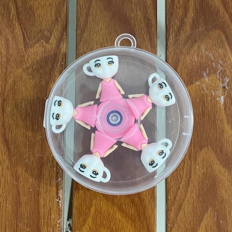 Italian Brainrot Tung Fidget Spinner Chain Toy Deformed Antistress Hand Spinner Vent Toy Adult Stress Relief Fidget Sensory Gyro