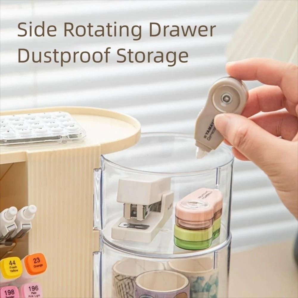 Drawer Style Student Pen Holder Organizer Multi-Layer Cosmetic Storage Cabinet  Study Room