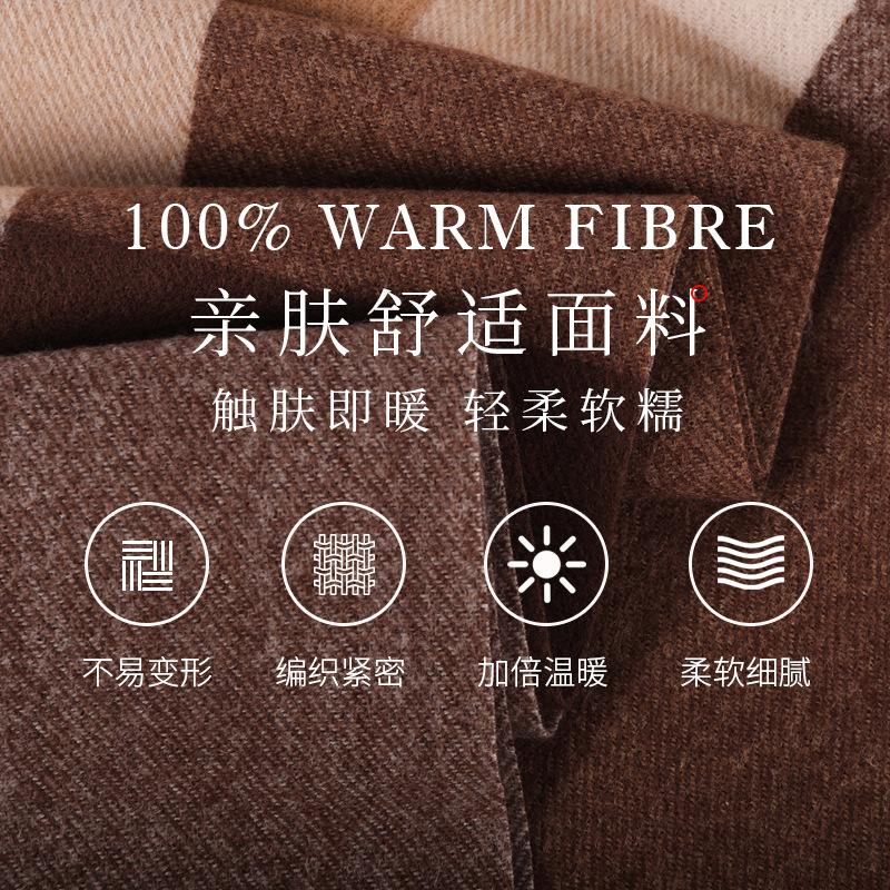

Plaid scarf Girls high-end sense Autumn and winter outdoor warmth and cold-proof fashion color matching thickened scarf versatile shawl 200cm*32cm хакі