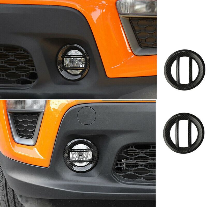 A28G-For Jeep Renegade   Front Fog Light Cover Fog Lamp Decoration Cover Trim Car Accessories