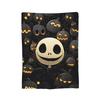 Albtraum Jack Skellington Flanelldecken The Nightmare Before Christmas Vintage Überwurf für Zuhause 125*100cm Teppichstück,