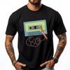 Old School Pencil Cassette Tape Graphic T Shirts Men Oversized Summer Mens Gifts Christmas Luxury Designer Clothes