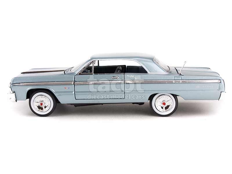 MOTORMAX 1/24 Scale 1964 Impala Diecast Model Car (Light Blue Metallic) [Parallel Import]