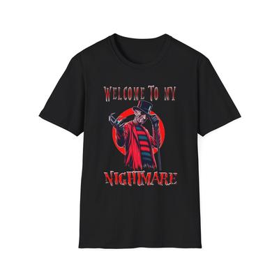 Freddy Krueger – Welcome To My Nightmare T-Shirt – Alice Cooper Horror Mashup