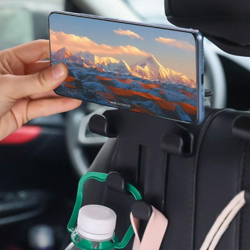 Autositz Rückenlehnenhaken Universal Multifunktional Drehbar Versteckter Aufbewahrungshalter Haken Hohe Tragfähigkeit Auto Hängehalter Haken