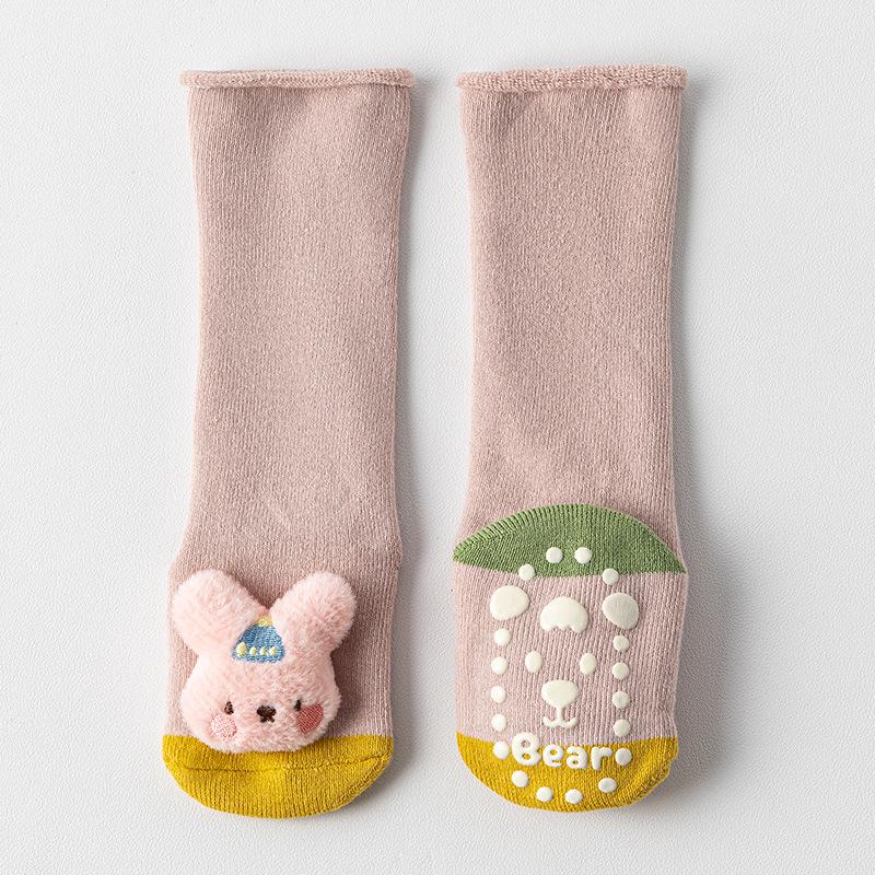 

Newborn Baby Cotton Terry Thicken Over-Knee Socks for Autumn/Winter Size M 1-3 years, Foot length 11-13 cm