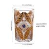 1pc, Crystal Glass Butterfly Cup, High End Lead-free Glass Wine-glasse, Retro Relief Water Cup, Home Golden Juice Cup, 360ml