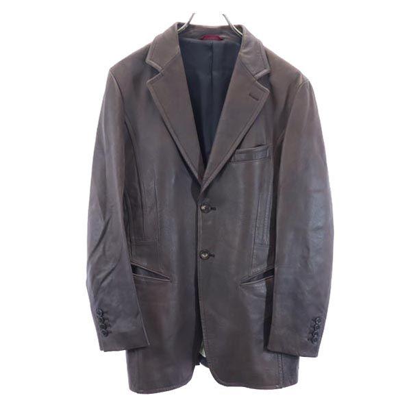 

Paul Smith leather jacket M Brown Cowhide Tailored Jacket Men s Used