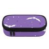 Pen Case 300D Polyester Simple Design Zipper Closure with Removable Pen Slot Divider Mesh Pocket and Main Storage for Boys Girls