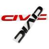 Metal 3D Car Stickers Side Fender Badge Rear Trunk Emblem Decal Styling for Honda CIVIC Logo 10th 11th 8th 2024 2023 Accessories