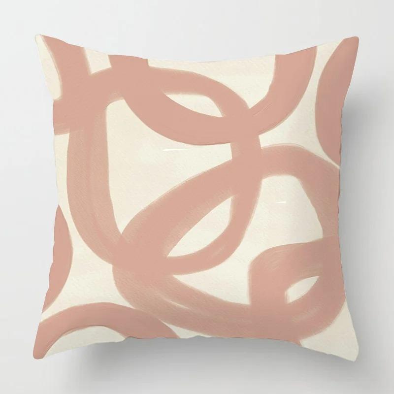 Wind Abstract Geometric Pillowcase Sofa Bedroom Decoration Cushion Cover Cafe Decoration