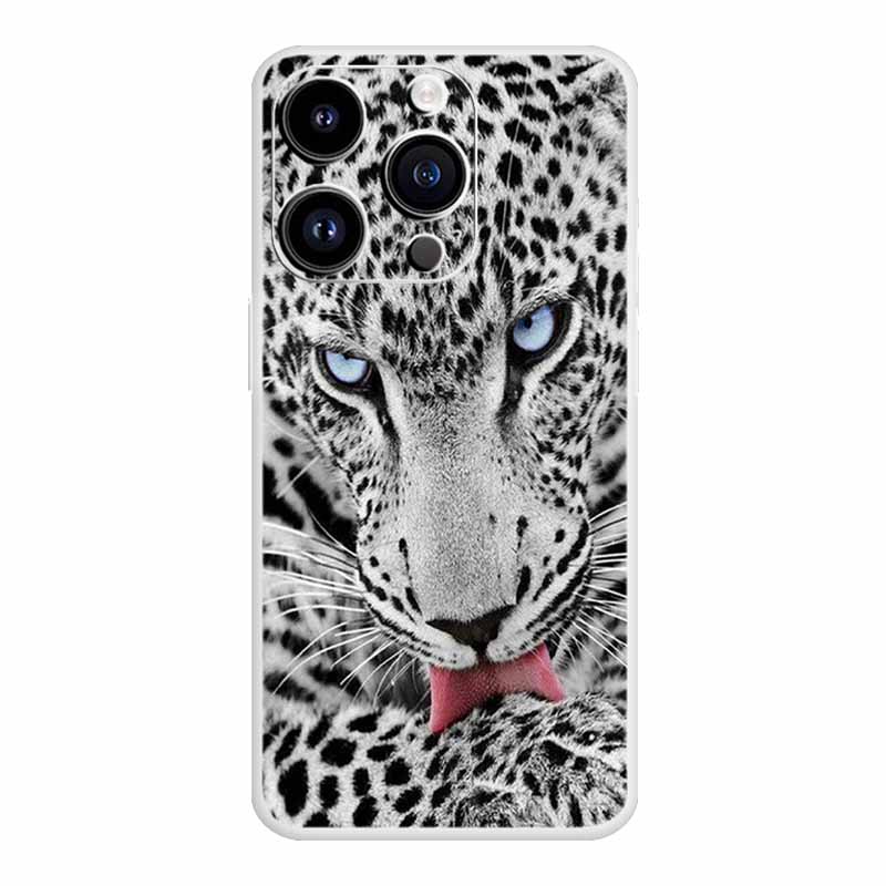 Für iPhone 16 Pro Max Hülle Luxus Silikon TPU Weiche Abdeckung Handyhülle iPhone16 plus 16e Stoßfester Bumper Funda Tiere Hülle