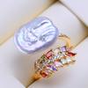 LSOOYH Natural Freshwater Big Baroque Pearl Rings For Women Classic Gold Silver Color Wedding Ring Anniversary Birthday Gifts
