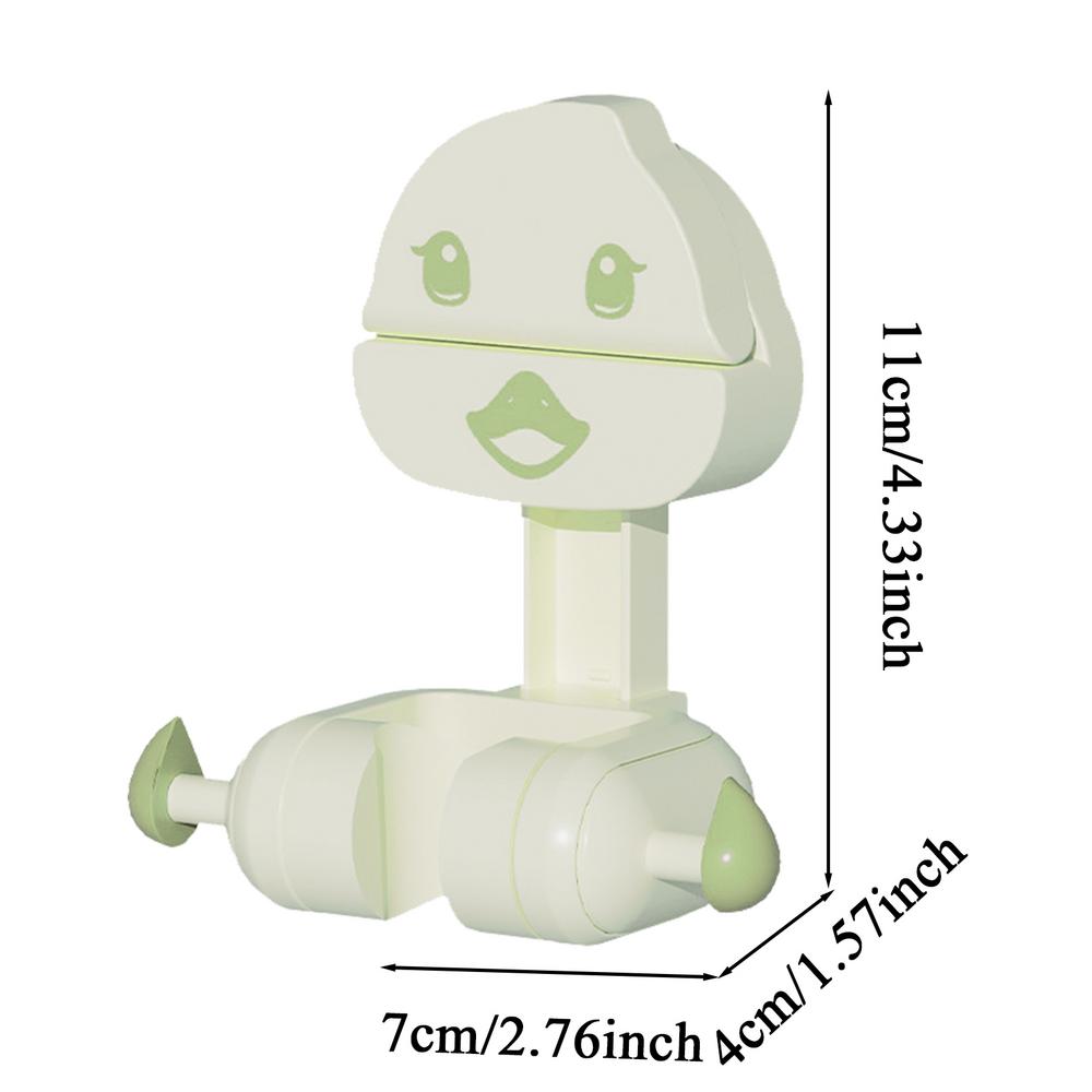Shower Head Holder Suction Adjustable Shower Head Holder Suction Shower Head Holder Shower Handle Holder With Cute Duck Design зелёный