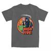Humor High Five Death Grim Reaper T Shirt Nostalgia Darkness 70s 80s Dark Art Vintage Horror Apparel Vintage Tees T-Shirt