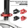 RIDERACE 31.8/34.9mm Bicycle Seat Clamp Quick Release Aluminium Alloy For MTB BMX Road Mountain Bike Seatpost Mount Saddle Lock