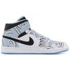 Jordan Air Jordan 1 Mid Top Skateboard Shoes Men's Black White Blue DV1308-104(Team-A)-Random Packaging Bags