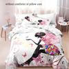 Butterfly Fairy 3D Printed Quilt Cover Sets Cute Elegant Gorgeous Simple Duvet Cover Pillowcases Soft Home Textiles Bedding Set