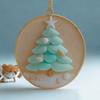 Christmas Tree Hanging Decoration Festival Sea Glass Pendant Religious Gift for Christians and Families