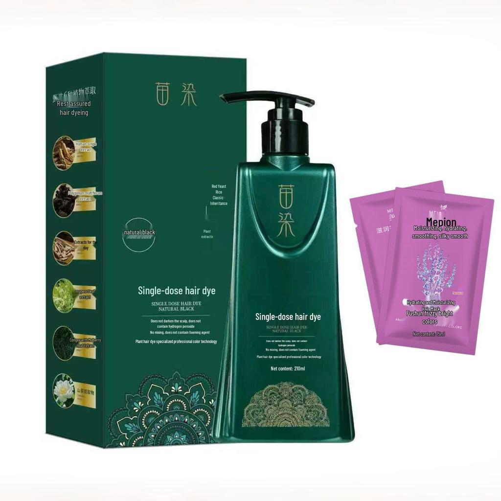 Creme de Tintura de Cabelo Vegano de Dose Única Atualizado – Coloração de Cabelo DIY Saudável de Segunda Geração