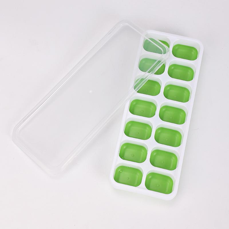 Kitchen Trays Cube Moulds Flexible Base Easy Release Ice Cubes Making Tools