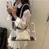 Summer popular transparent large-capacity storage bag, new portable shoulder underarm bag, fashionable and casual design