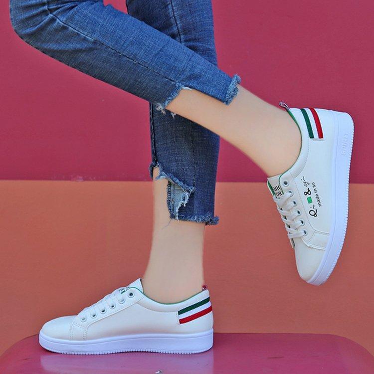 Korean Version of Student Casual Trendy Shoes Versatile Sports Shoes New Women's Shoes Korean Version of Sports Little White Shoes Women's Platform R