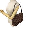 LOUIS VUITTON N51160 Damier Pattern Damier Tri Beccaron Shoulder Bag Brown Damier Women Used