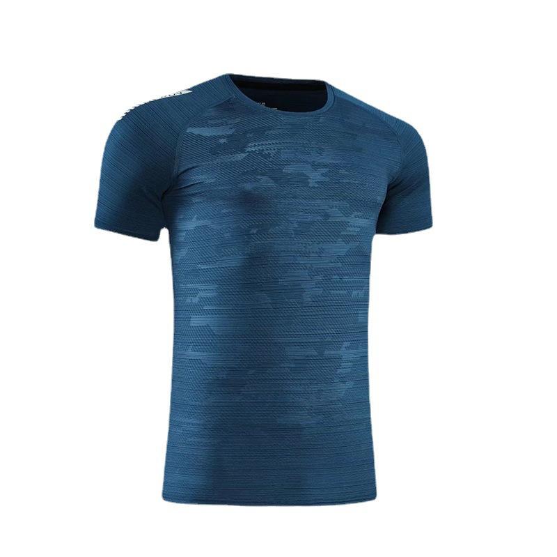 Heren Sneldrogend Kortarmig Sport T-shirt - Ronde Hals Fitness Hardloop Top