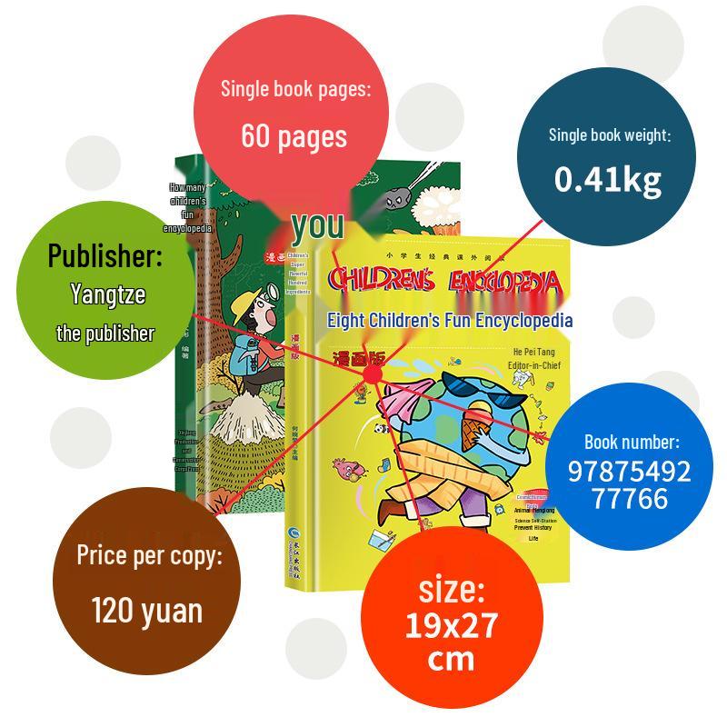 Children's Fun Encyclopedia: 2-Volume Hardcover Set for Intellectual Development and Science Exploration