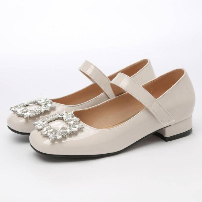 New girls' princess shoes non-slip soft-soled leather shoes medium and older children's shoes girls' student shoes wear children's single shoes in al