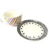 Les Trésors De Lily [N8501] - Cup + Saucer 'Vintage Design' Multicolored Stripes - 11x7 Cm