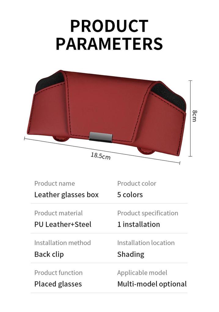 Car Sun Visor Sunglasses Holder – Interior Storage Accessory Clip