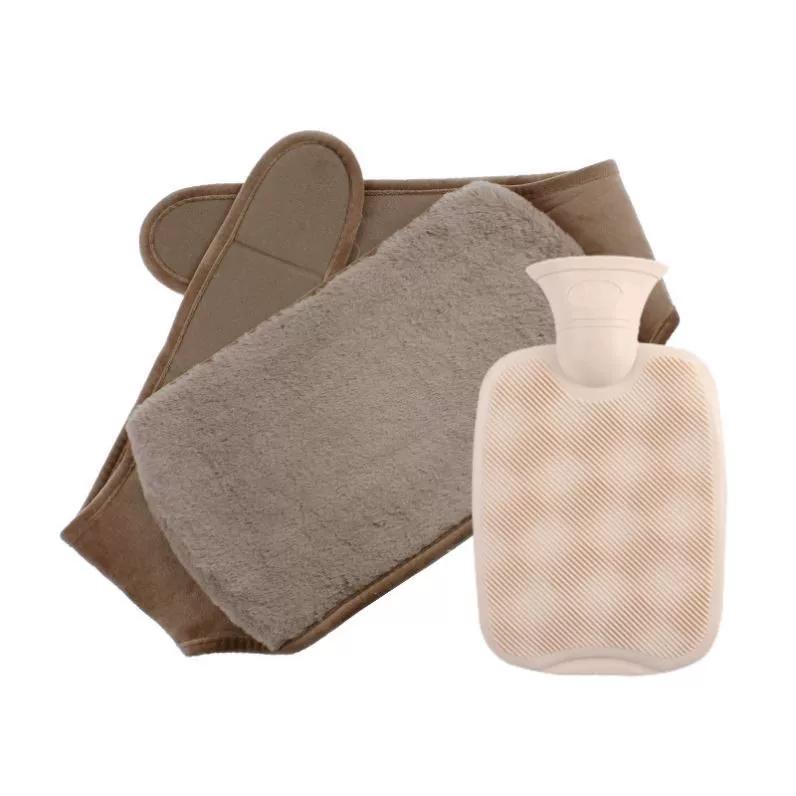 Extra-Large, Large-Capacity 9-Liter Water-Filled Hot Water Bag, Imitation Rabbit Fur, Large Pvc Water-Filled Waist-Protecting Hot Compress Warm Water