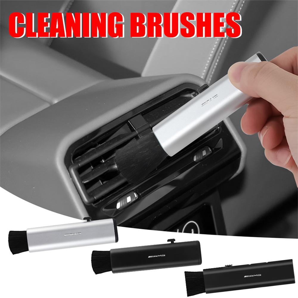NHFW5 1Pcs Car Air Outlet Indoor Gap Dust Remover Tool Cleaning Fluff Brush For Mercedes Benz W204 W205 W212 W213 W221 W177 W246 GLA
