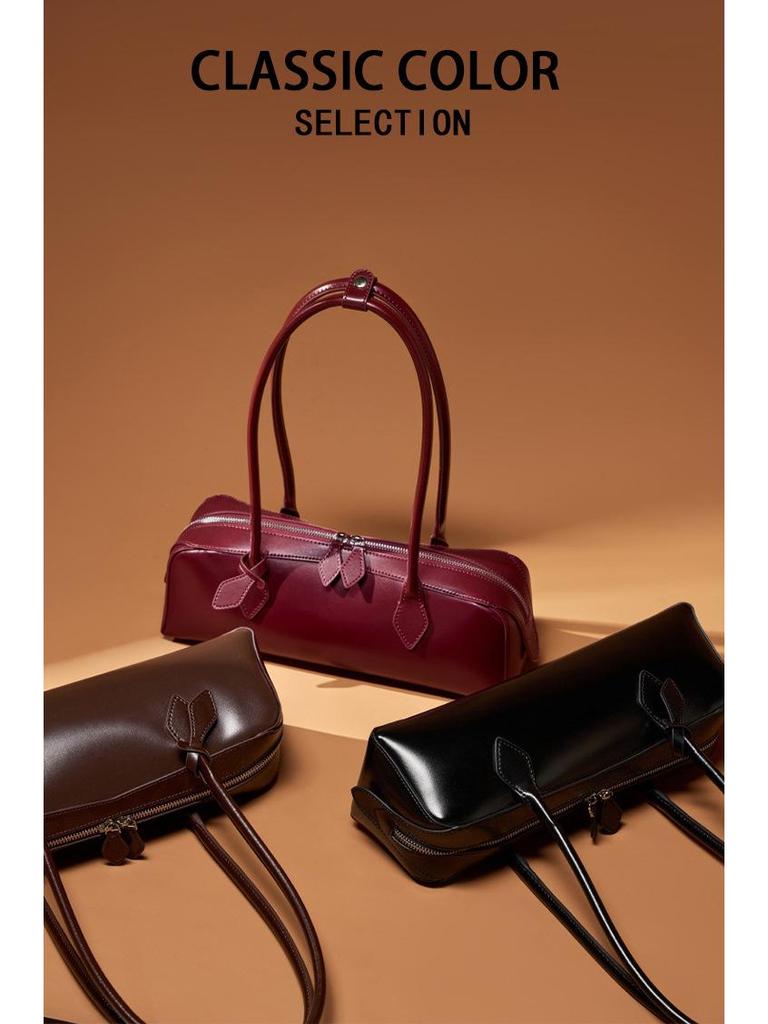 Borsa a Spalla Donna 2025 di Alta Gamma Stile Baguette Francese: Borsa Chic, Versatile e alla Moda