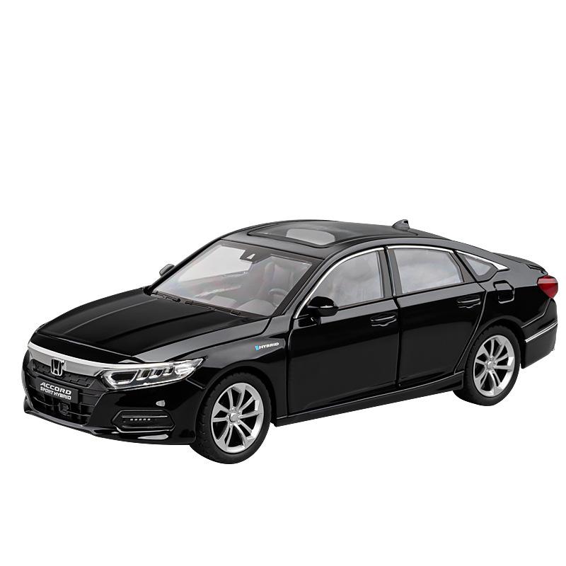 1/24 Honda Accord Limousine Sound & Light Alloy Metal Diecast Car Model Computer Host DIY Product Gift Box for Boyfriend Holiday