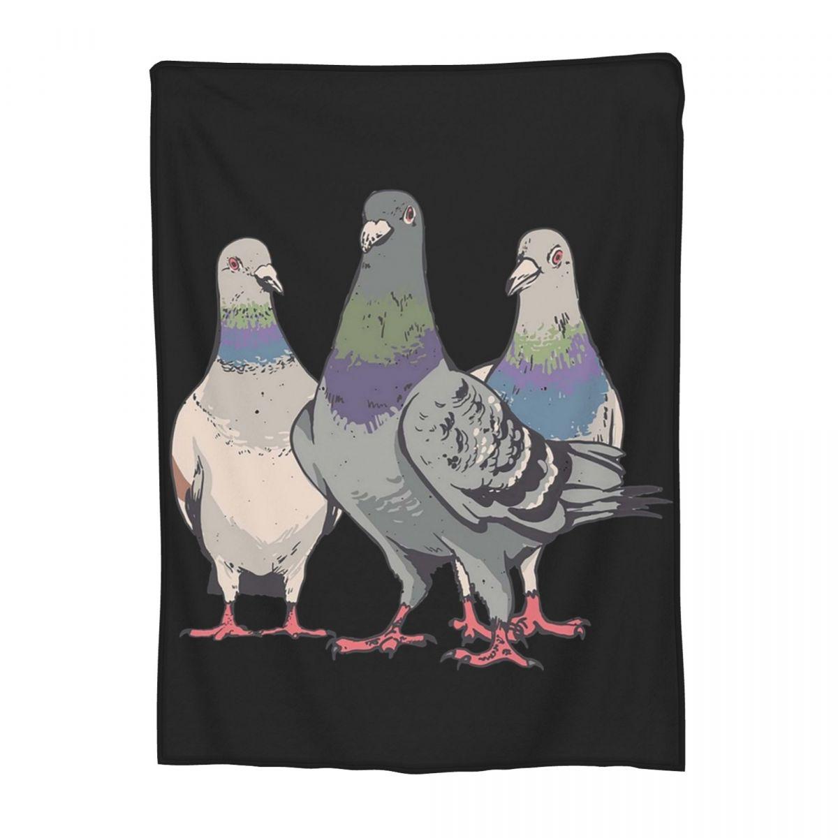Pigeons, Pigeon Breeding, Pigeon Fanciers Blankets Flannel Portable Sofa Throw Blankets For Couch Bedding Throws Bedspread 30x40in