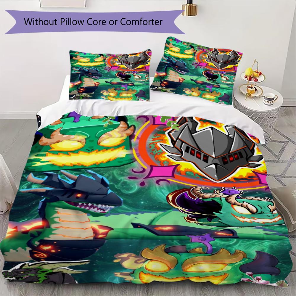 

Blox Fruits game Pattern Bedding uilt Set uilt Cover Pillowcase Home Decoration Birthday Gift (1 * duvet cover + 2 * pillowcase without core)11 135x200cm