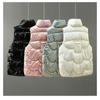 Gold Film Cotton Clip Korean Version Casual Loose Short Warm Down Jacket Vest
