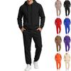 Men's Casual Pullover Hoodie Sweatshirt Set - Loose Track Suit